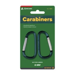 Coghlans Mini Karabiner, Grün Ø 6 X 60 Mm 2 Stück