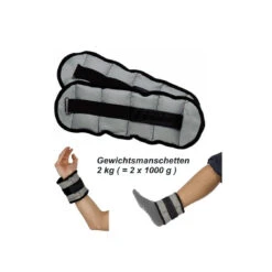 Gewichtsmanschetten 2 Kg ( 2 X 1000 G ) Für Arme Oder Beine
