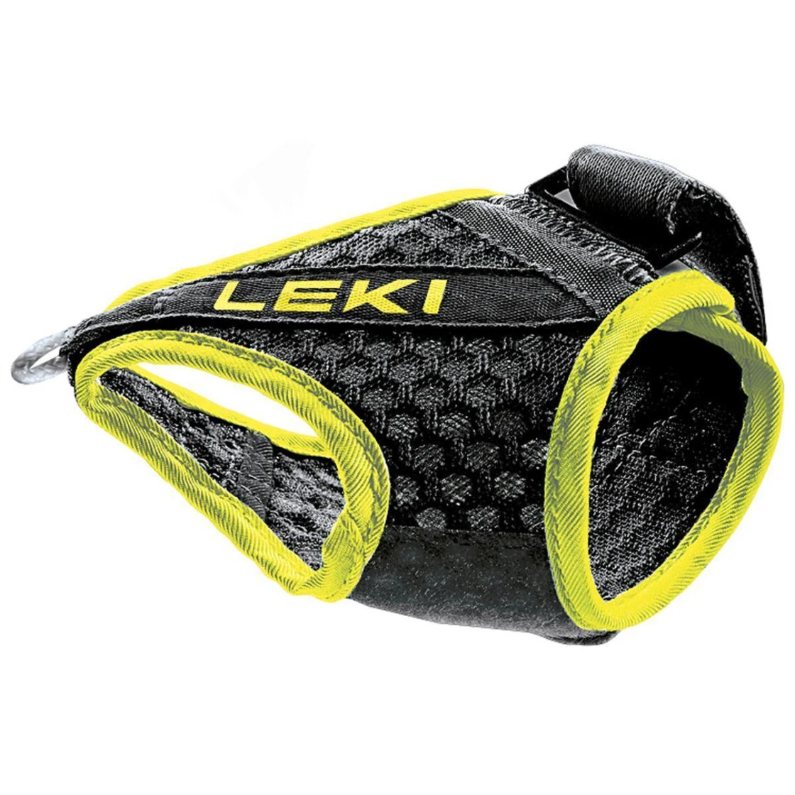 LEKI Handschlaufen Shark Frame Strap Mesh Schwarz/neongelb